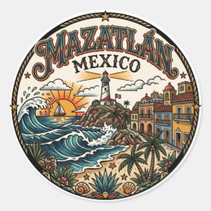 Adesivo Redondo Mazatlán México