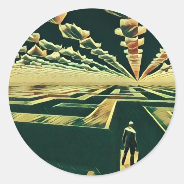 Adesivo Redondo Maze Entrance (Frente)