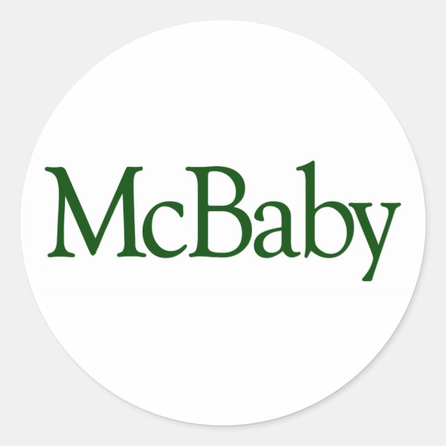 Adesivo Redondo Mcbaby (Frente)