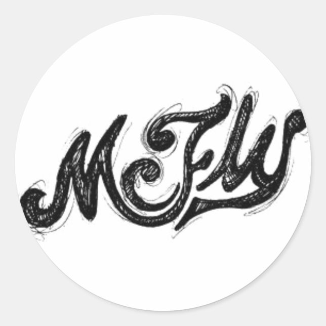 Adesivo Redondo Mcfly Logo (Frente)