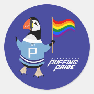 Adesivo Redondo McGuffin Puffin Pride