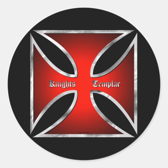 Adesivo Redondo McKimTemplarAdesivo (Frente)