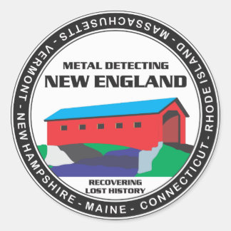 Adesivo Redondo MD New England Sticker