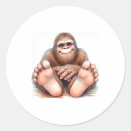 Adesivo Redondo Me and My Bigfoot