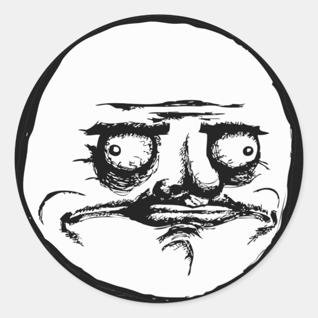 Adesivo Redondo Me Gusta Face (Frente)