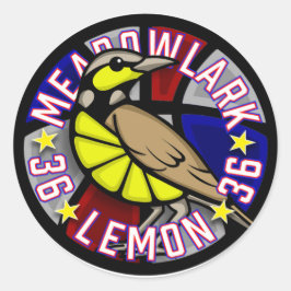 Adesivo Redondo Meadowlark Lemon 36 Sticker