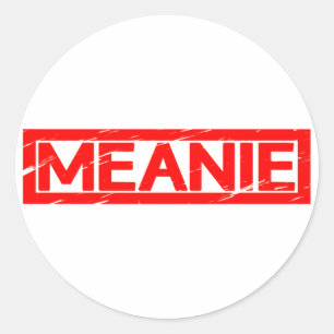 Adesivo Redondo Meanie Stamp