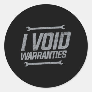 Adesivo Redondo Mecânica I Void Warranch Garage