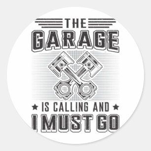 Adesivo Redondo Mecânica para reparação mecânica de garagem funny