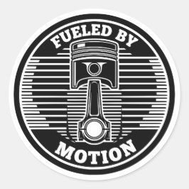 Adesivo Redondo Mechanical Kinetic Piston Circular Mark