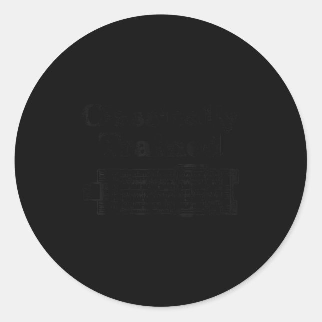 Adesivo Redondo Mechanical Og Clically Trained Slide Rule Calculat (Frente)