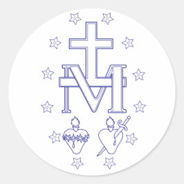 Adesivo Redondo Medalha de Nossa Senhora das Graves