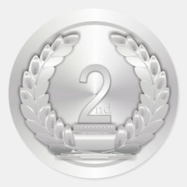 Adesivo Redondo Medalha Silver