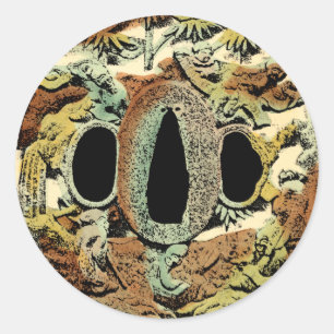 Adesivo Redondo Medalhão Asiático Iluminado pelo Vision Studio