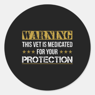 Adesivo Redondo Medicado Para A Sua Proteção De T-Shirts Veteranas