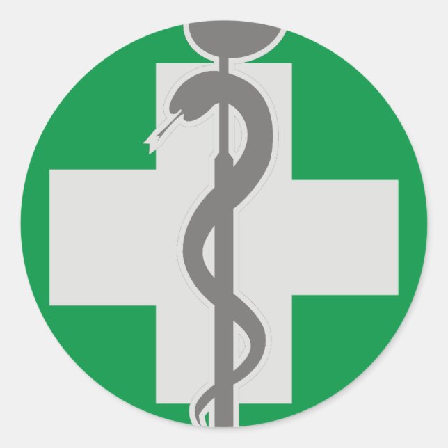 ADESIVO REDONDO MEDICINA (Frente)