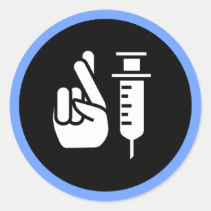 Adesivo Redondo Médico das vacinas da boa sorte