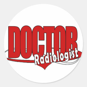ADESIVO REDONDO MÉDICO DE LOGOTIPOS RADIOLOGISTA