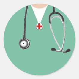 Adesivo Redondo Médico de Roupas Cirúrgicas