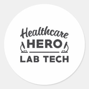 Adesivo Redondo Médico do Laboratório de Tecnologia Hero Lab da 