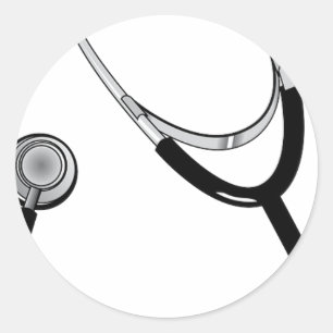 Adesivo Redondo Médico Enfermeira Medicina Esportiva Paz Amor Dest