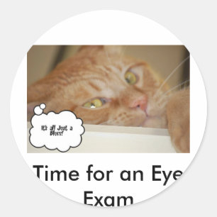 Adesivo Redondo Médico ocular Humor Optometrista
