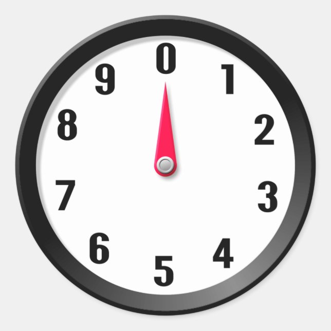 Adesivo Redondo Medidor 0 (Frente)