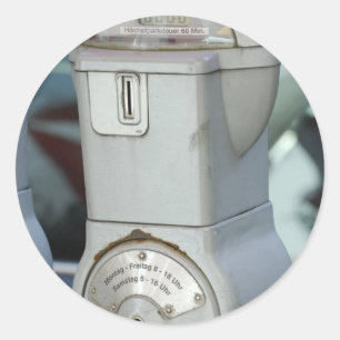 Adesivo Redondo Medidor de estacionamento