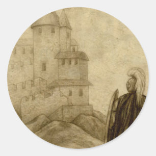 Adesivo Redondo Medieval
