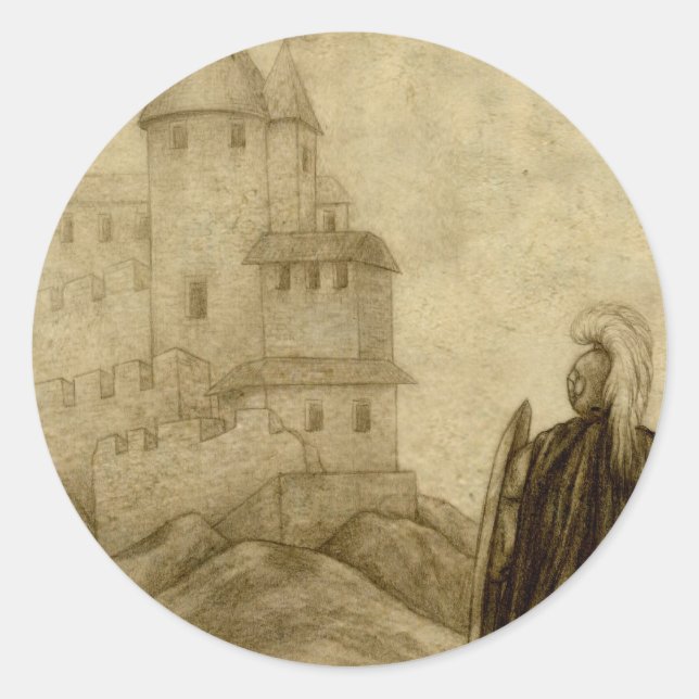Adesivo Redondo Medieval (Frente)