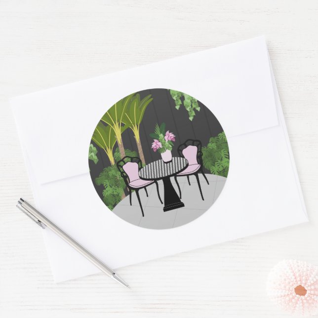 Adesivo Redondo Medinilla Garden Courtyard (Envelope)