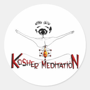 Adesivo Redondo Meditação Kosher