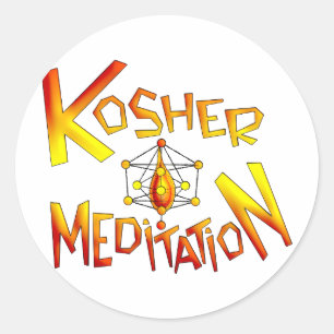 Adesivo Redondo Meditação Kosher