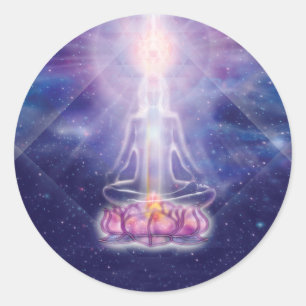 Adesivo Redondo Meditador