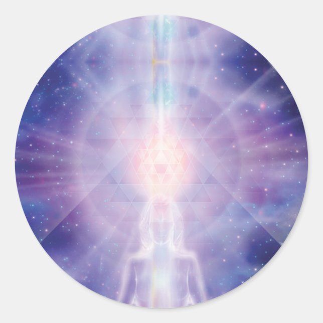 Adesivo Redondo Meditador (Frente)