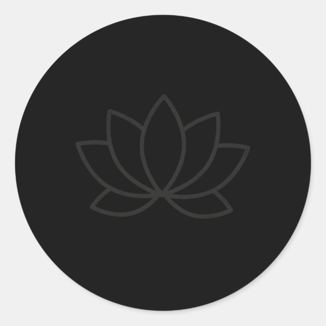 Adesivo Redondo Meditar Yoga Meditando Confiança No Universo (Frente)