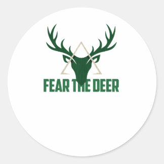 Adesivo Redondo Medo do Basquete Deer Buck 2