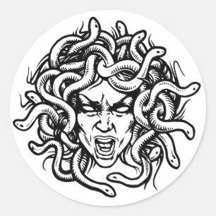 Adesivo Redondo Medusa