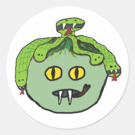 Adesivo Redondo Medusa