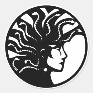 Adesivo Redondo Medusa
