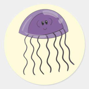 Adesivo Redondo medusa