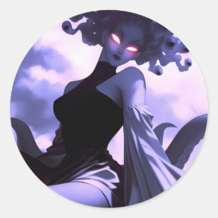 Adesivo Redondo Medusa