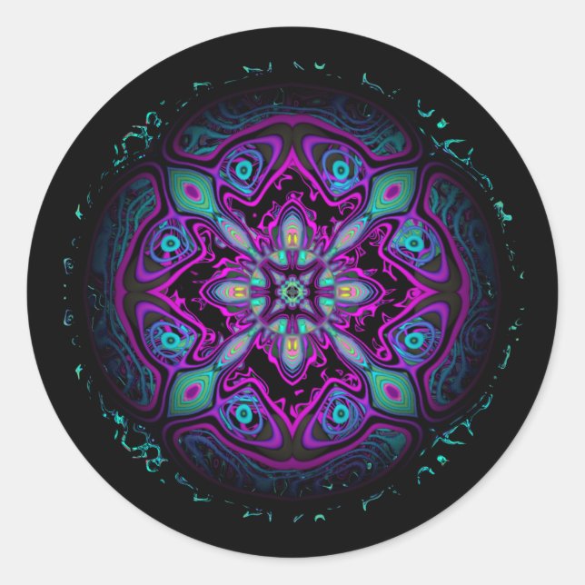 Adesivo Redondo Meduza (criatura tipo medusa/água-viva) (Frente)