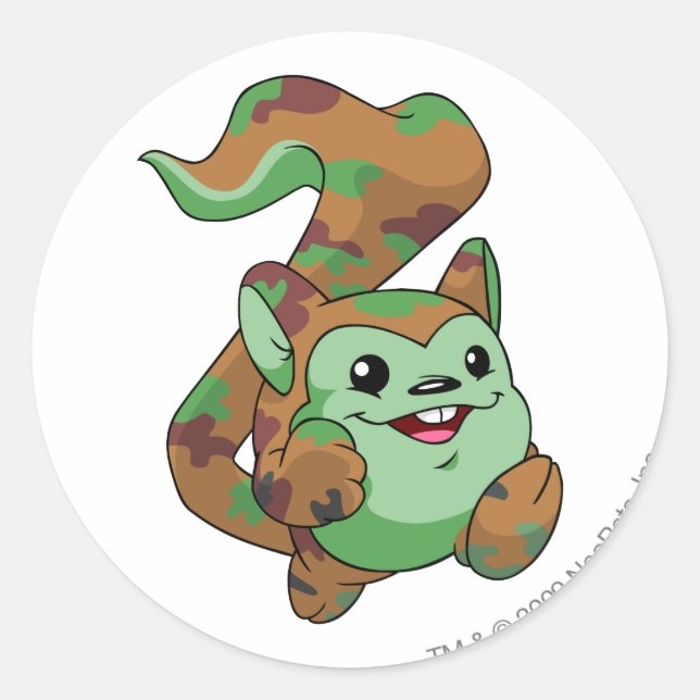 Adesivo Redondo Meerca Camouflage (Frente)