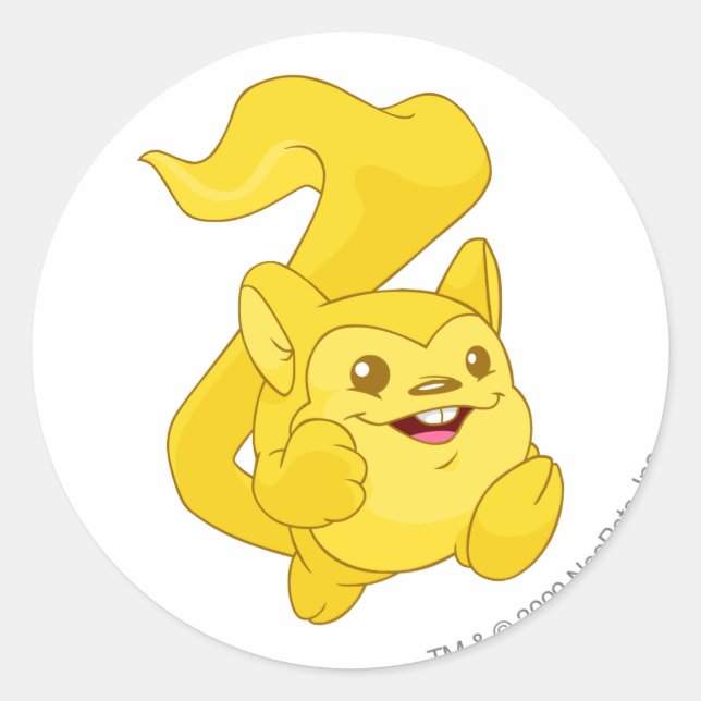 Adesivo Redondo Meerca Dourada (Frente)