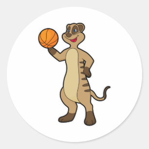 Adesivo Redondo Meerkat no Basball Sports