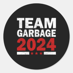 Adesivo Redondo Mega Garbage Proud Trump Supporter