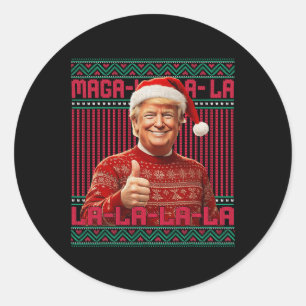 Adesivo Redondo Mega La Donald Trump Potus 47 Natal Feio