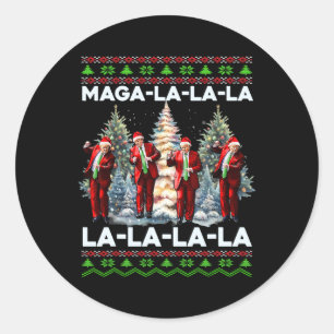Adesivo Redondo Mega La Donald Trump Potus 47 Natal Feio
