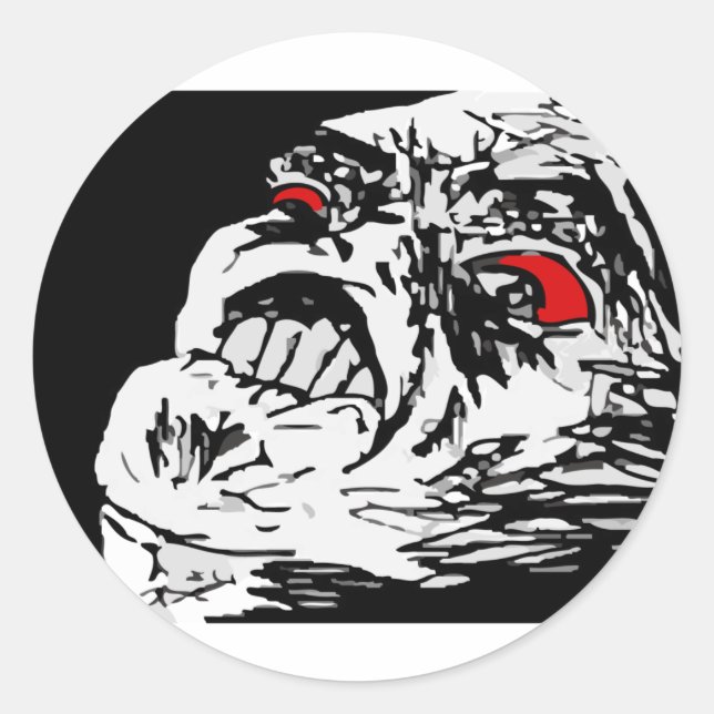 Adesivo Redondo Mega Rage (Frente)